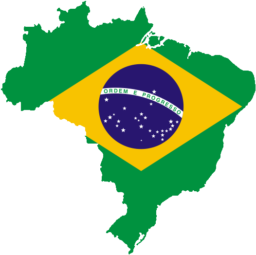 mapa do brasil com a bandeira nacional